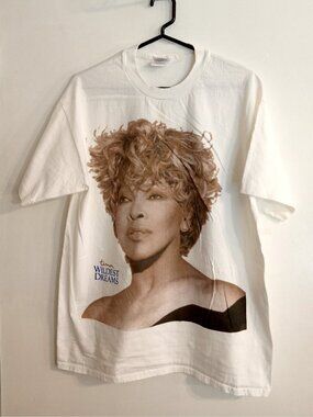 Vintage Collectible Souvenir T-shirt: Tina Turner's 1996-97 Wildest Dreams Tour